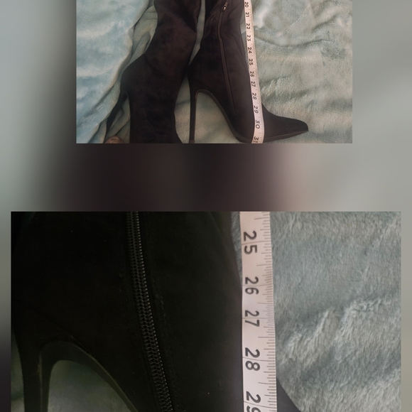 Liliana Midnight Black Over-the-Knee Boots - Picture 4 of 7